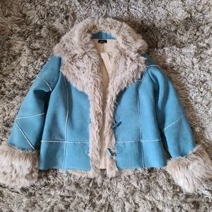 Faux Suede Coat